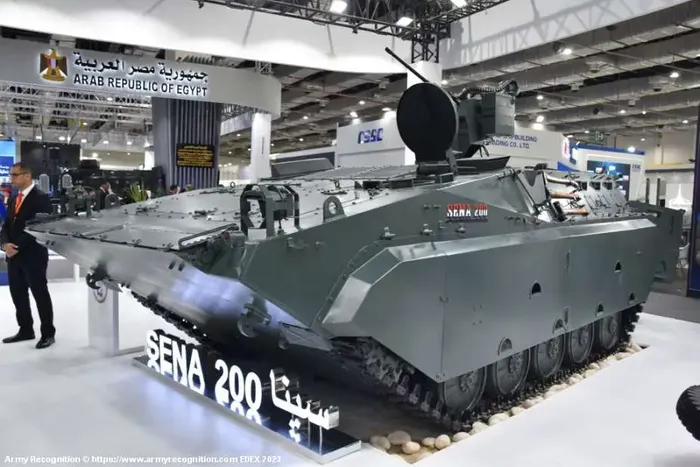 Egypt unveils locally-made Sena 200 IFV at EDEX 2023