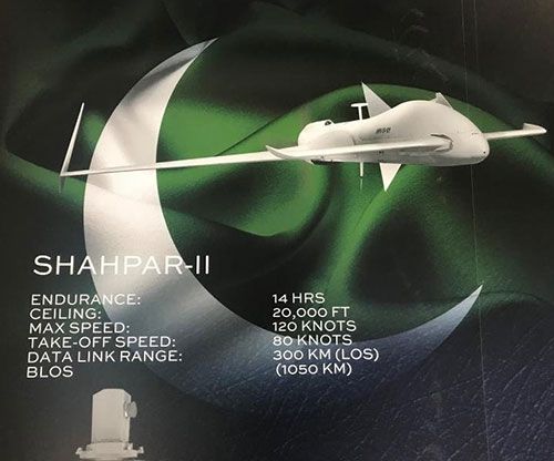 Pakistan Showcased Shahpar-II UAV at Egypt Defence Expo (EDEX 2021)