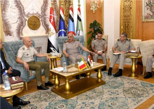 Chief of Staff of the Egyptian Armed Forces Meets with Chief of the Italian Defence Staff