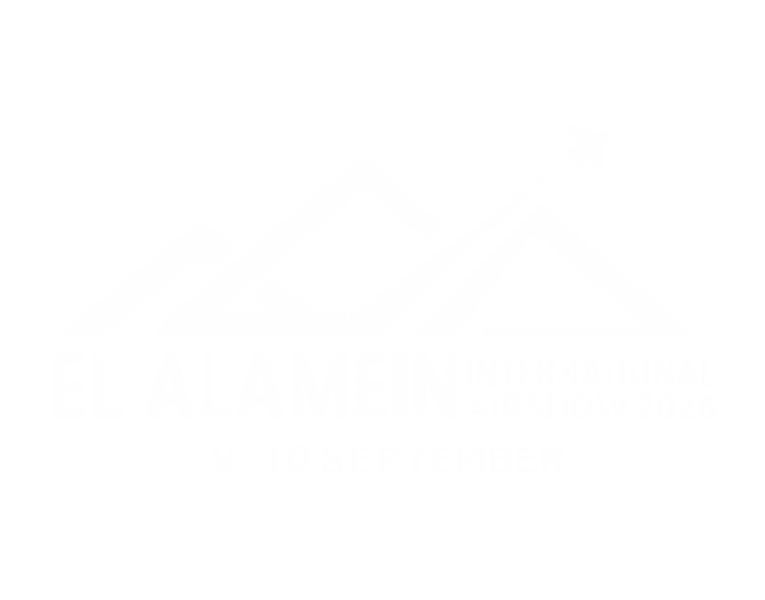 Elalamein International Air Show White Logo