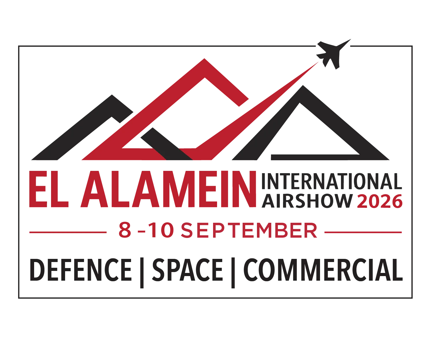 Elalamein International Air Show White Logo