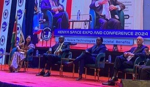 Egypt's Ambassador to Kenya participates in a panel discussion on mainstreaming the space economy in national development
