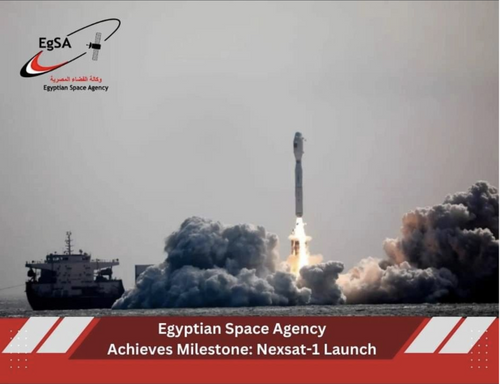 Egypt Launches Experimental Satellite, Nexsat-1