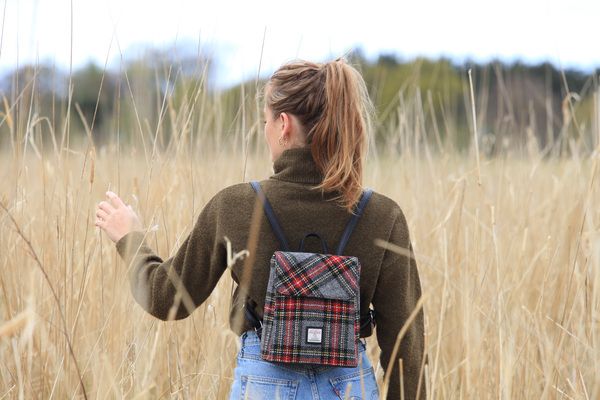 harris tweed mini backpack