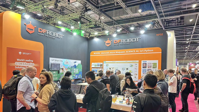DFRobot Unveils its Innovative Product Display at Bett 2023