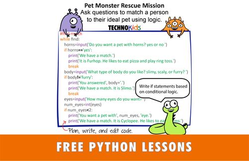 TechnoPython  - Coding Lessons for Beginners