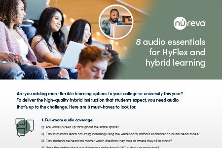 Checklist: Higher education audio