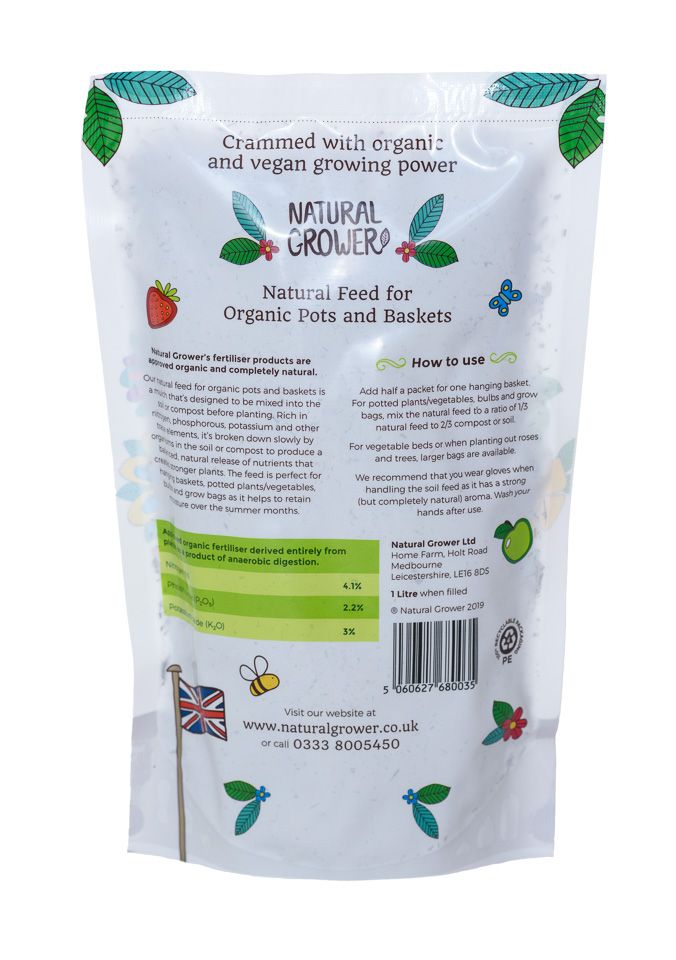 Natural Soil Conditioner for Organic Pots and Baskets - 1 ...