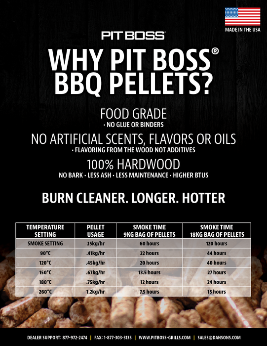 Pit Boss 9 Kg 100 allnatural Hardwood Pellets Cherry Blend GLEE