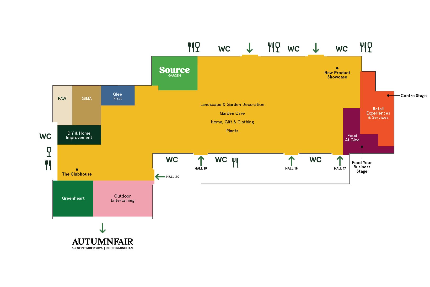 Glee 2026 floorplan