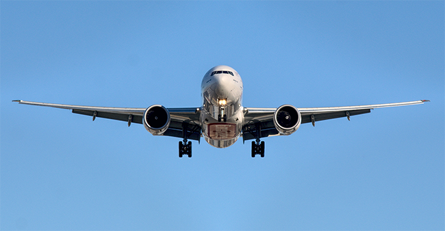 Plane at Birmingham airport