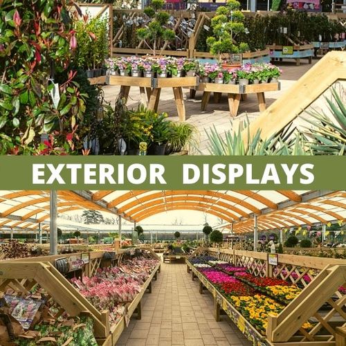 Plant Area Treated Timber Displays, Plant Benching & Staging