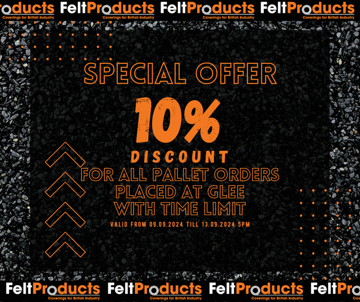 10% OFF PALLET ORDERS PLACED AT GLEE