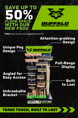 FREE Buffalo Brushware Metal FSDU