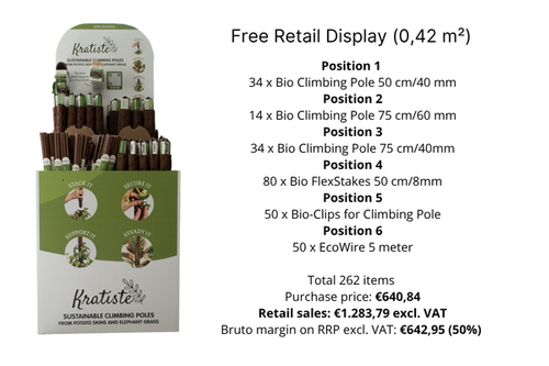 Free Kratiste® retail display