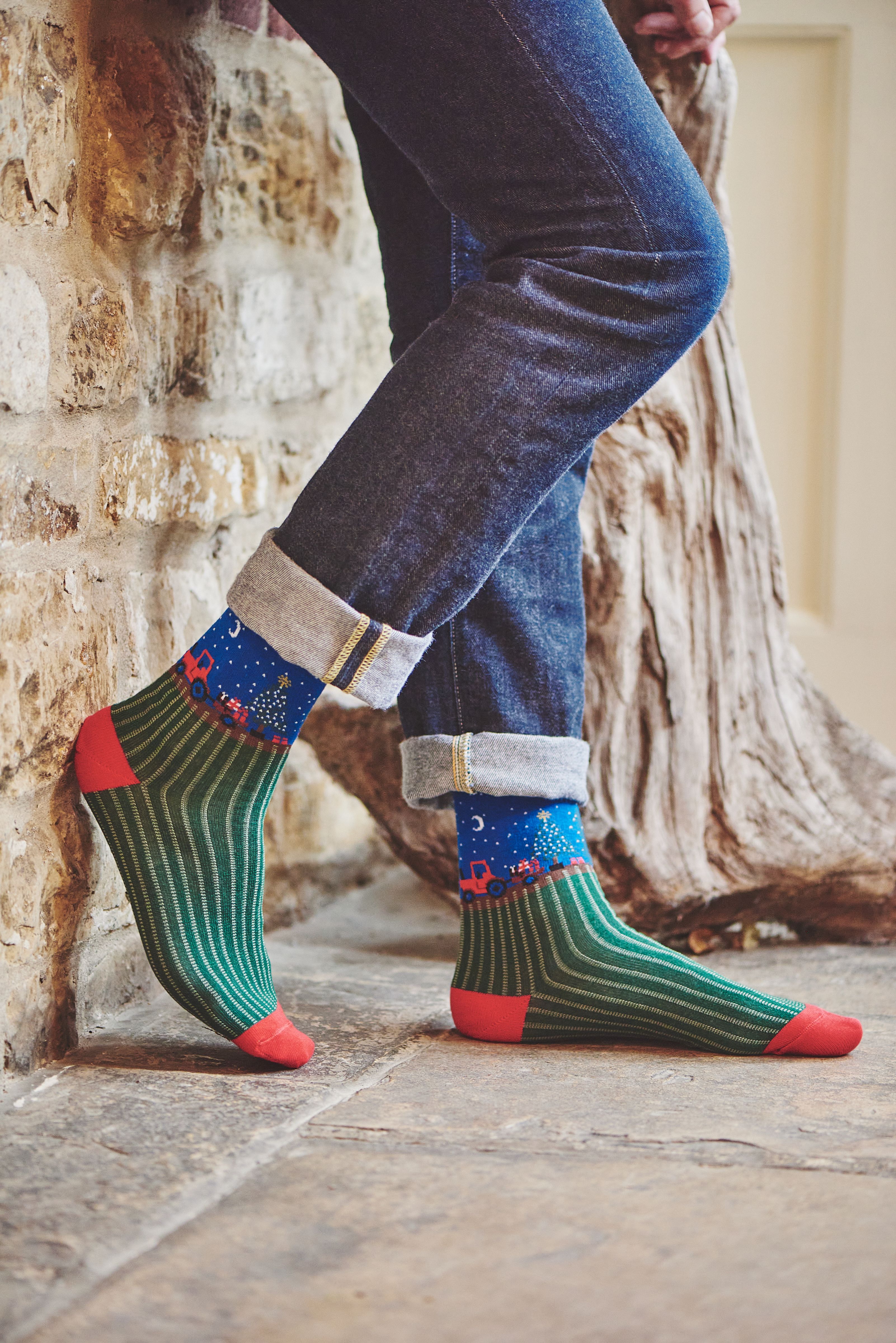 HJ Hall’s return to GLEE with festive, fun, and functional new socks