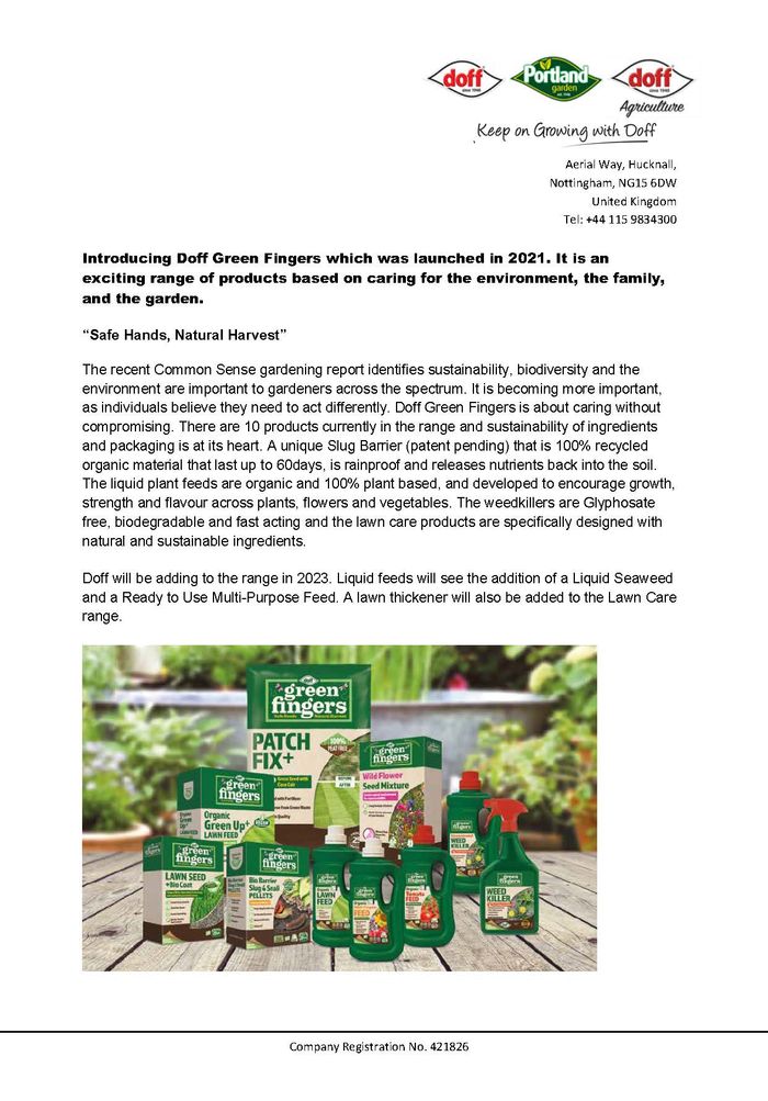 Doff Green Fingers