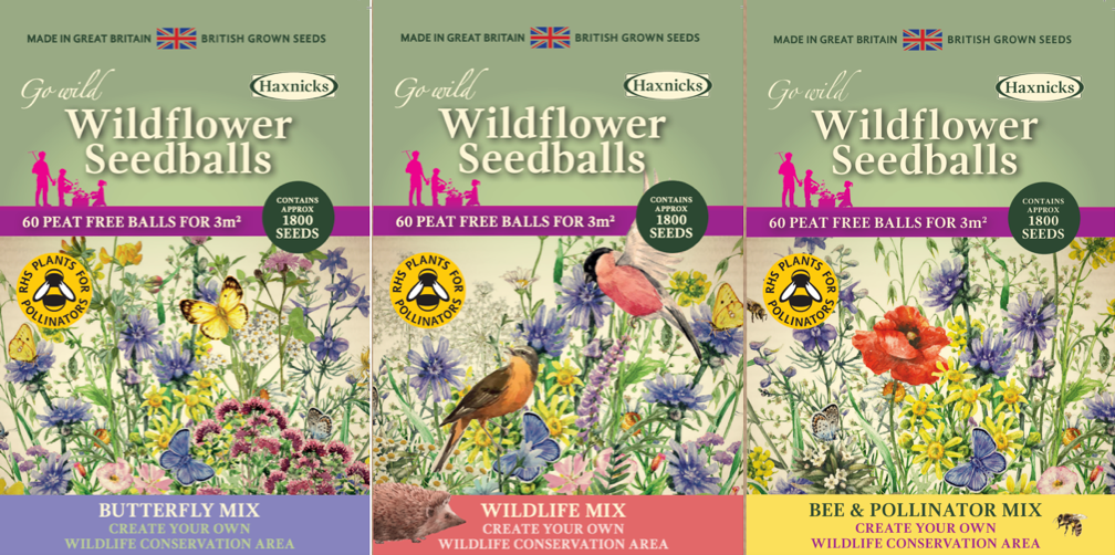 New Product Launch Haxnicks Wildflower Seedballs