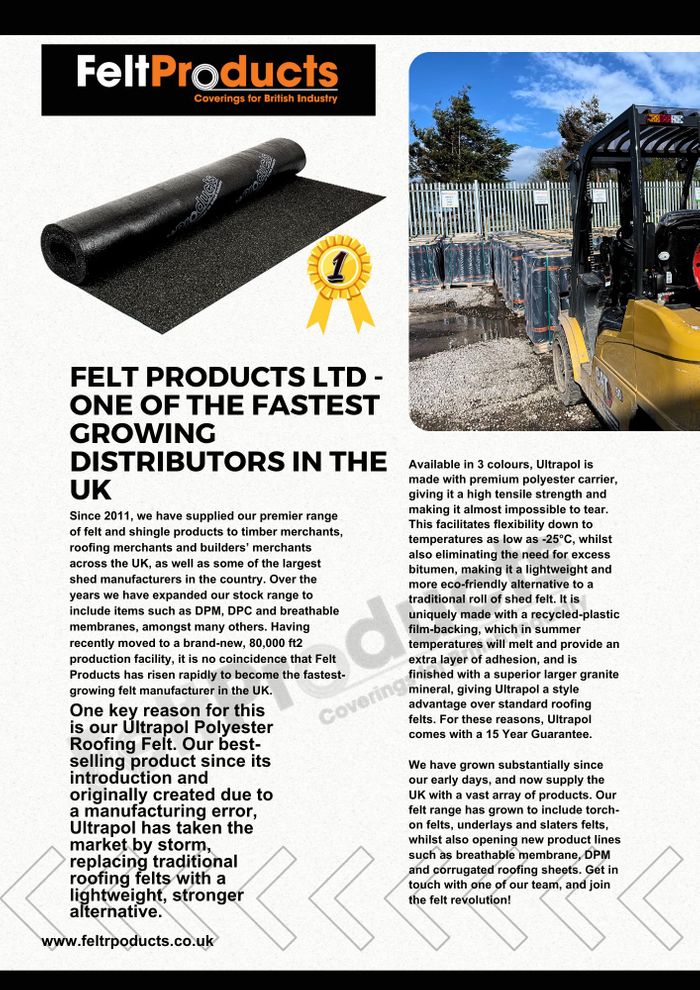 Felt Products Ltd - Ultrapol Polyester Felt