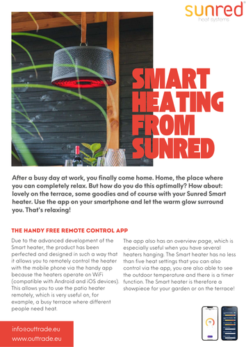 Sunred SMART Heating - patio heaters