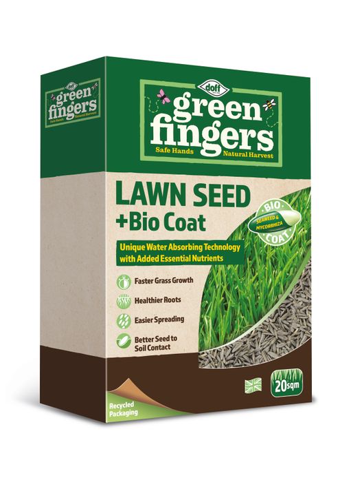 Green Fingers Lawn Seed + Bio Coat