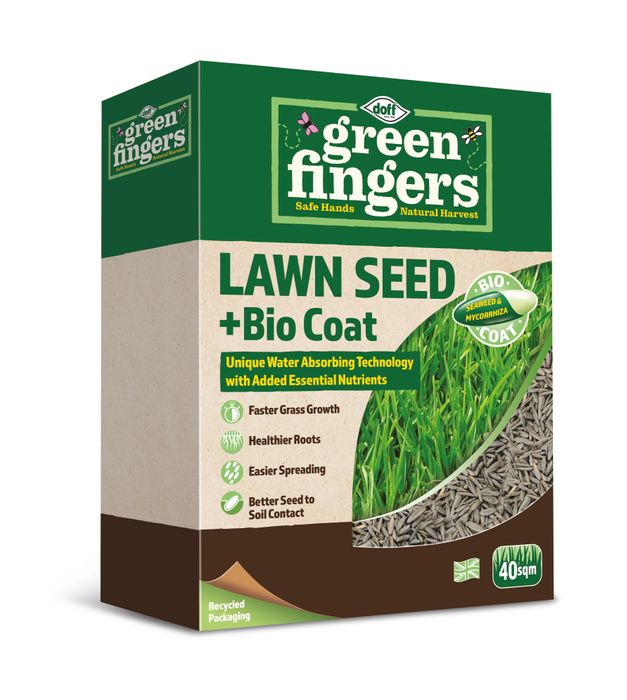Green Fingers Lawn Seed + Bio Coat