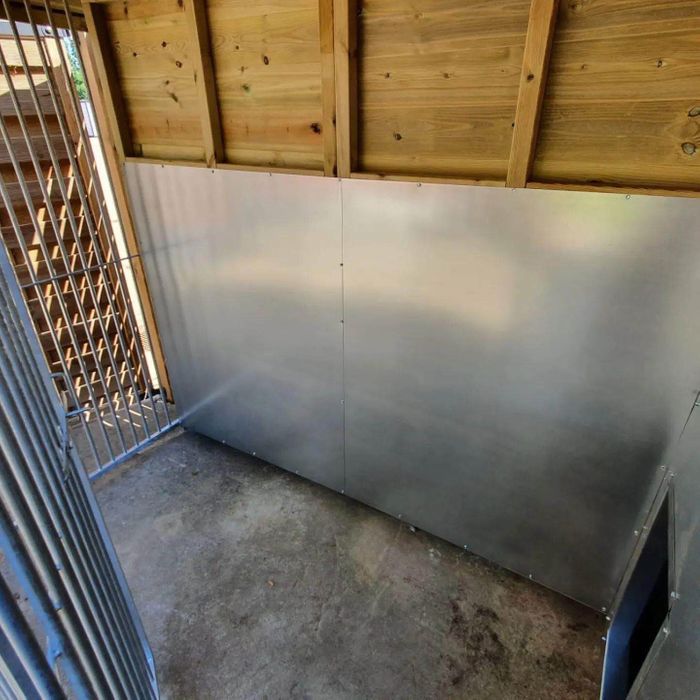 10x4 Single Kennel with galvanised anti destruction pack