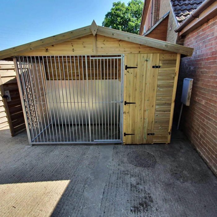 10x4 Single Kennel with galvanised anti destruction pack