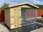 10x6.5ft Single kennel with galvanised anti destruction pack