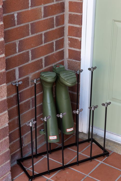 Brass bee Welly Boot Stand
