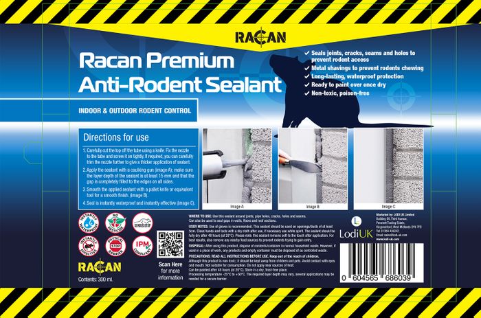 **AWARD WINNING** Racan Premium Anti-Rodent Sealant