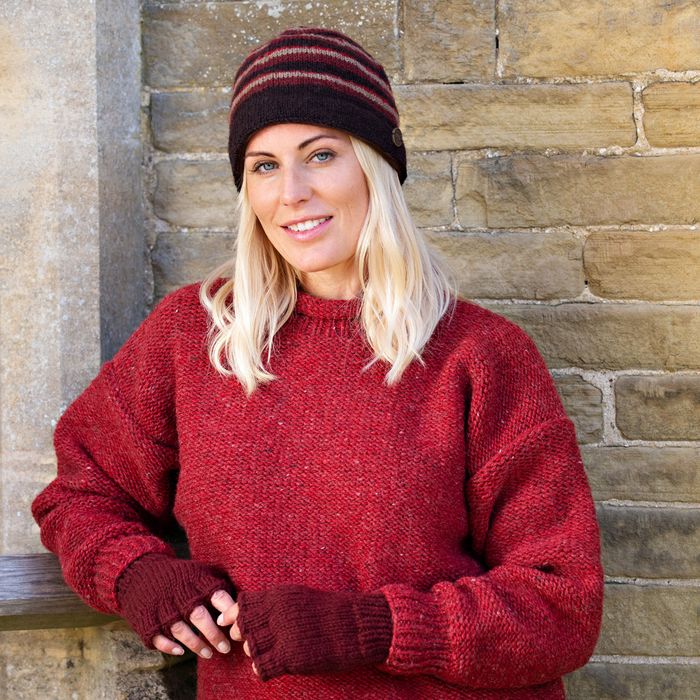 Pure wool mittens, wristwarmers and mitts.