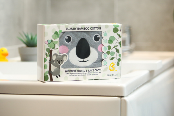 Luxury Bamboo Hooded Koala Towel Set