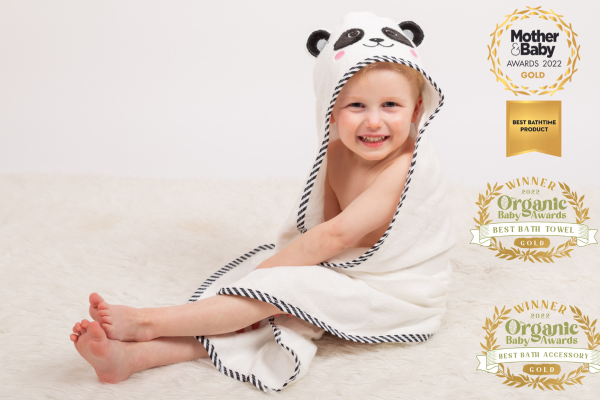 Luxury Bamboo Hooded Panda Towel Set