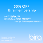 50% off Bira membership