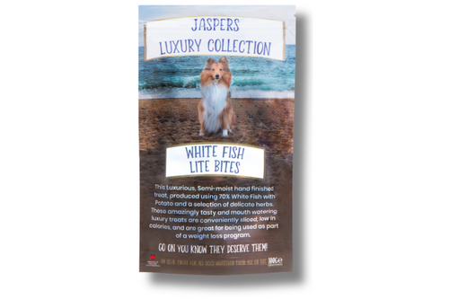 JASPERS LUXURY COLLECTION WHITE FISH LITE BITES 100g