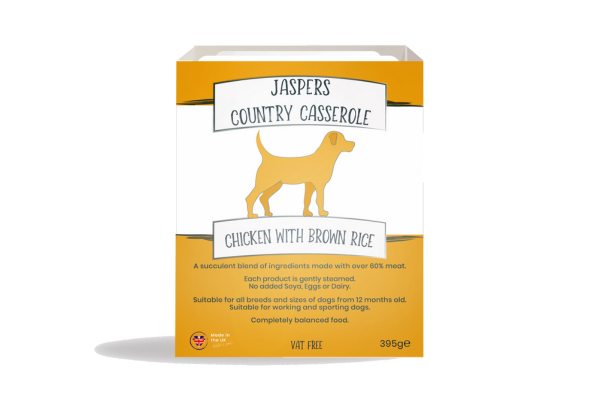 JASPERS COUNTRY CASSEROLE CHICKEN WITH BROWN RICE 395g