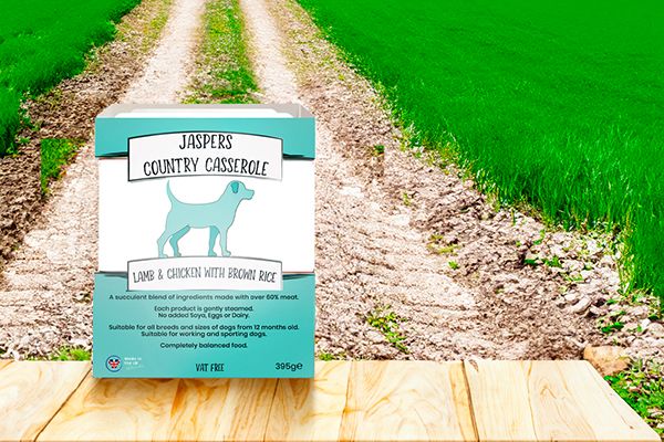 JASPERS COUNTRY CASSEROLE LAMB & CHICKEN WITH BROWN RICE 395g