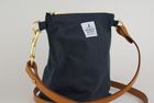 Peppercombe cross body bag - Marine blue wax cotton