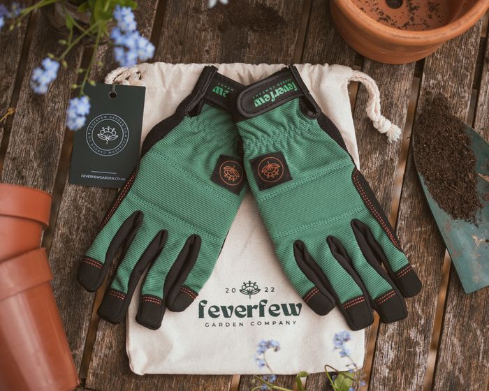 Feverfew Women's Gardening Gloves - Evergreen