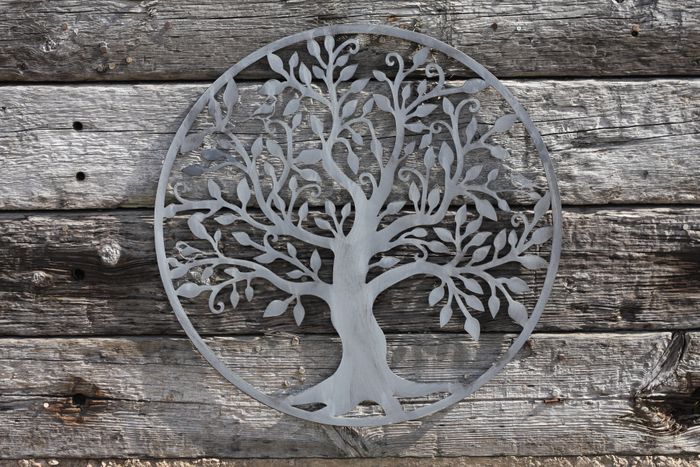 Grey Tree of Life wall art 80cm