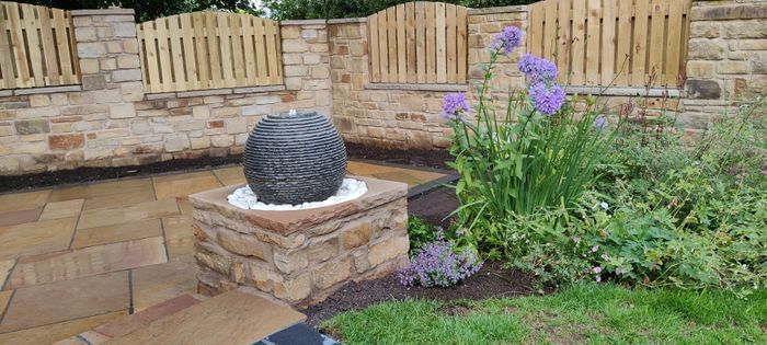 Rustic Black Limestone Sphere