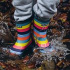 Polly & Andy sustainable rainbow wellies