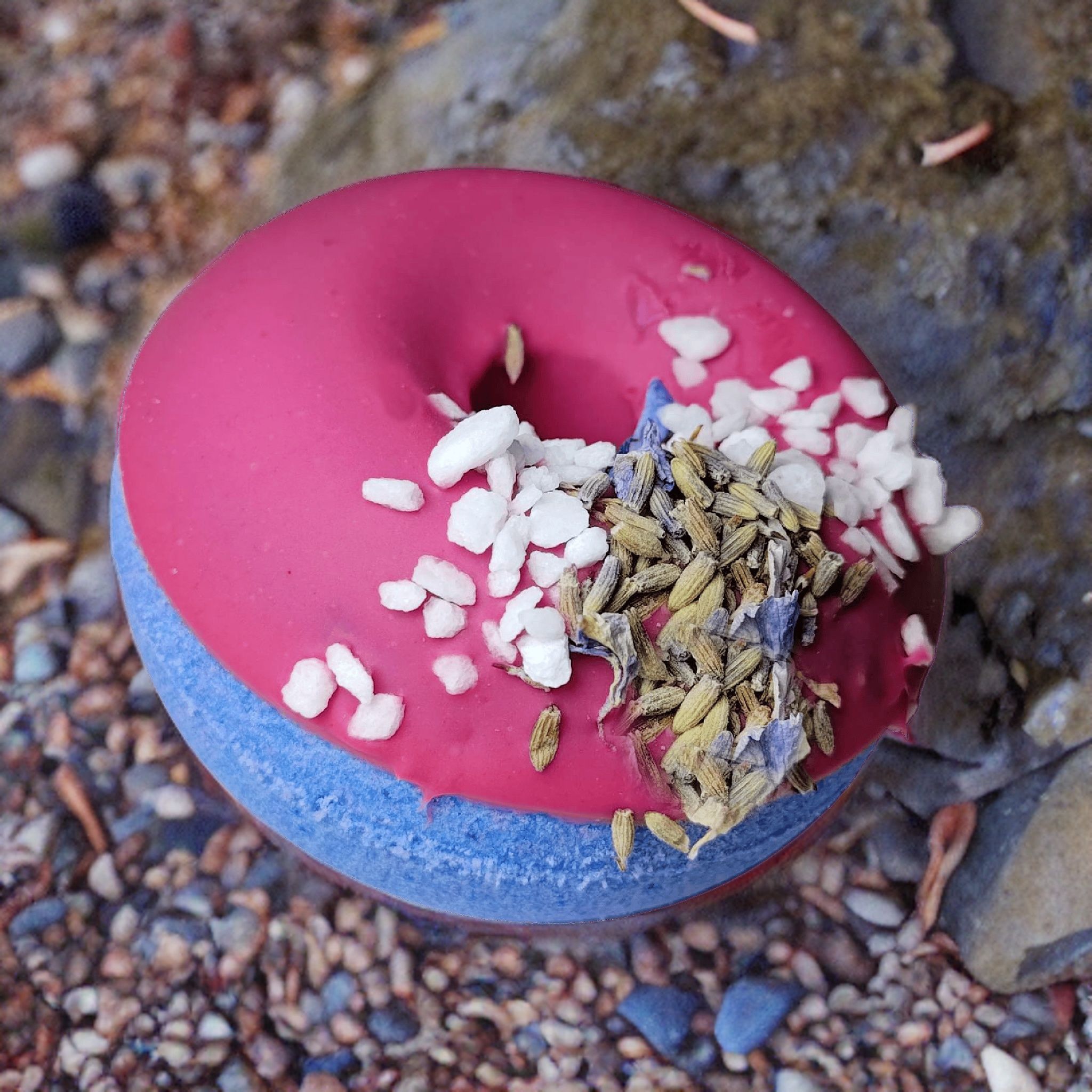 Lavender Sea Donut Bath Bomb