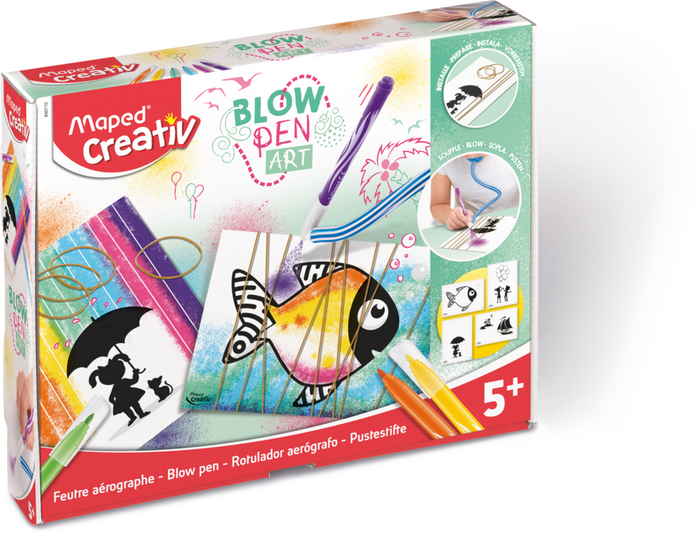 BLOW PEN STRING ART MAPED CREATIV CARDBOARD BOX