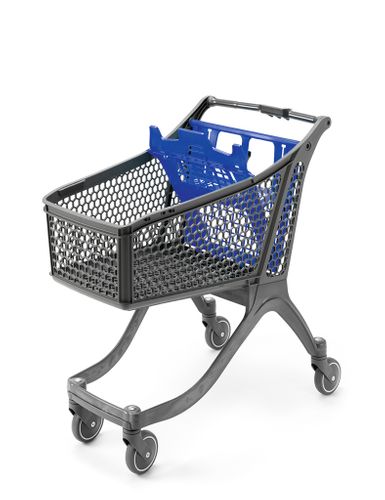 130L Plastic Shopping Trolley