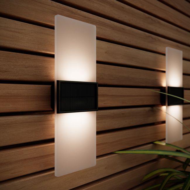 Gemini XL Solar Wall Lights (Set Of 2)