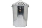 Muddy Hands  90 Litre Large Galvanised Metal Bin with Locking Lid