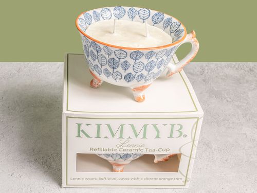 Lennie - Refillable Ceramic Tea Cup Candle