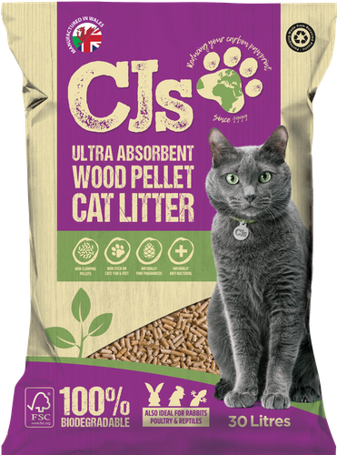 CJ's Premium Wood Pellet Cat Litter